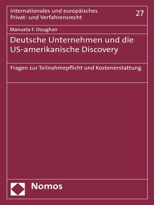 cover image of Deutsche Unternehmen und die US-amerikanische Discovery